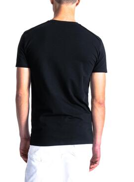 T-Shirt Antony Morato Stretch Schwarz für Herren