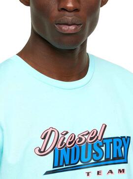 T-Shirt Diesel T-Diegos Hellblau für Herren
