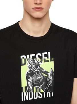 T-Shirt Diesel T-DIEGOS Schwarz für Herren