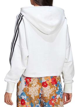 Sweatshirt Adidas Boxy Hoodie Weiss für Damen