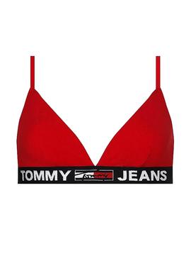 Top Tommy Jeans Triangle Rot für Damen