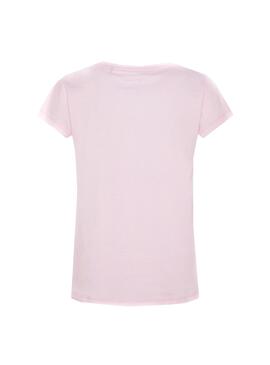 T-Shirt Pepe Jeans Nina Optic Rosa für Mädchen